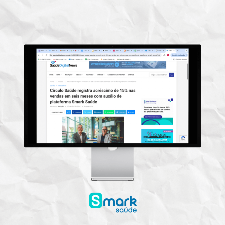 Capa de notícia no Saúde Digital News - Círculo Saúde registra acréscimo de 15% nas vendas em seis meses com auxílio de plataforma Smark Saúde
